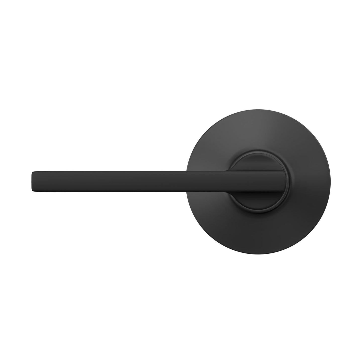Schlage F10 V LAT 622 Latitude Door Lever with Standard Trim, Hall & Closet Passage Lock, Matte Black