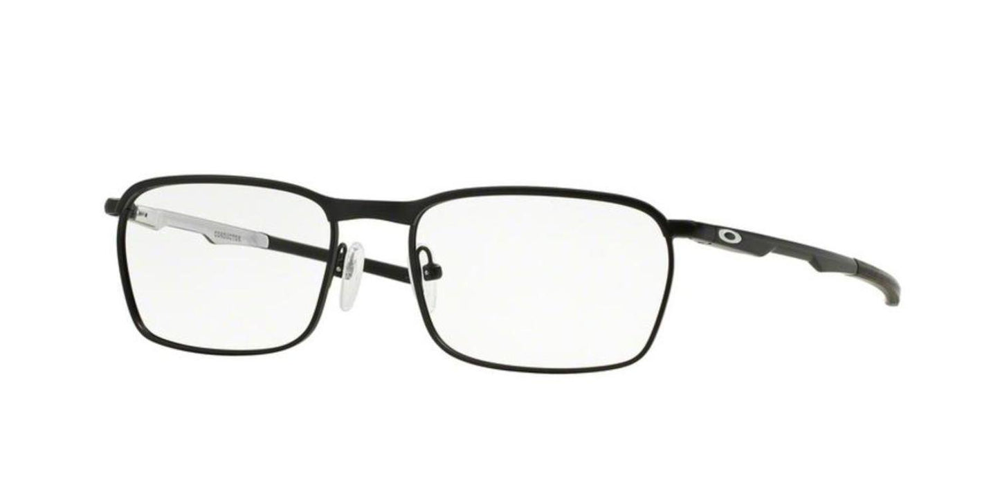 Authentic Oakley Eyeglasses Conductor OX3186-0554 Black White RX-ABLE 54MM