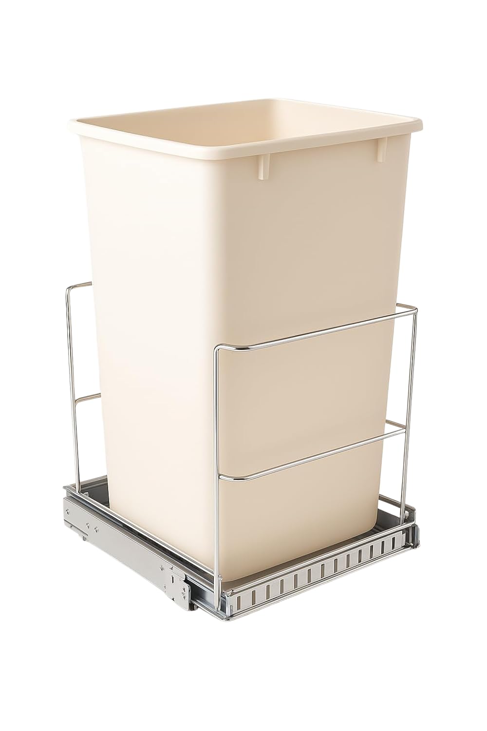 Pull Out Trash Can Under Cabinet,2 Way Slide Out –Heavy Duty Metal, with 5 Year Limited Warranty-Roll Out Sliding Garbage Waste Bin (Not Included) - Install Length or Widthwise