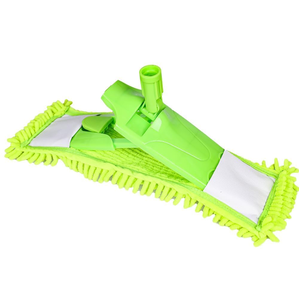 4Pcs Mop Head Replacement Cloth Soft Flat Mop Refill Pads Water Absorption Mop Pads Accessories for Home Floor Cleaning Multi-Surface Floors, 16.5 Inch Washable Cleaning & Dusting Pads Green