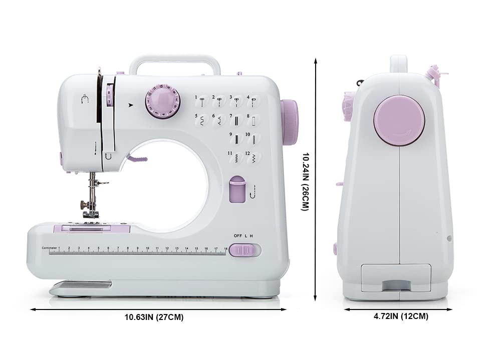 Galadim Mini Sewing Machine (Extension stand, Sewing Supplies Set included) - Electric Overlock Sewing Machines - Small Household Sewing Handheld Tool GD-015-CA-A66