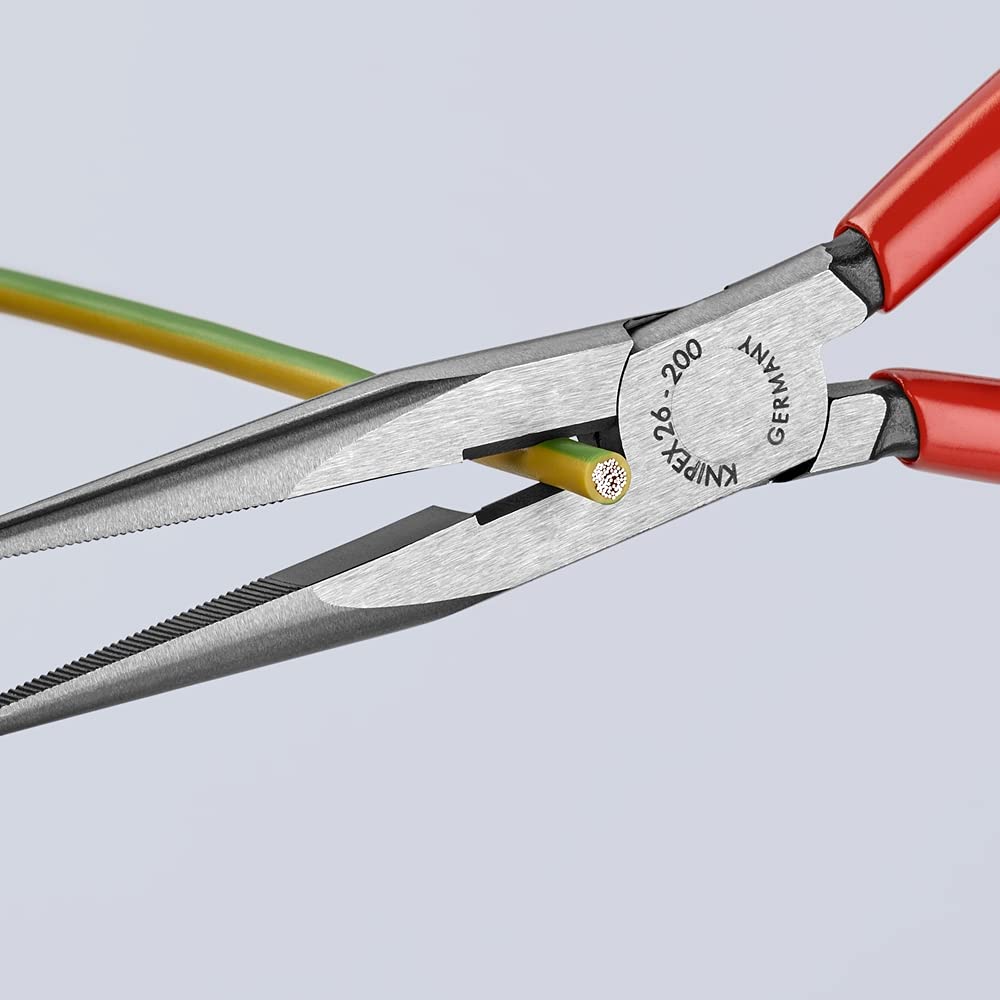 Knipex 2611200 8-Inch Long Nose Pliers with Cutter