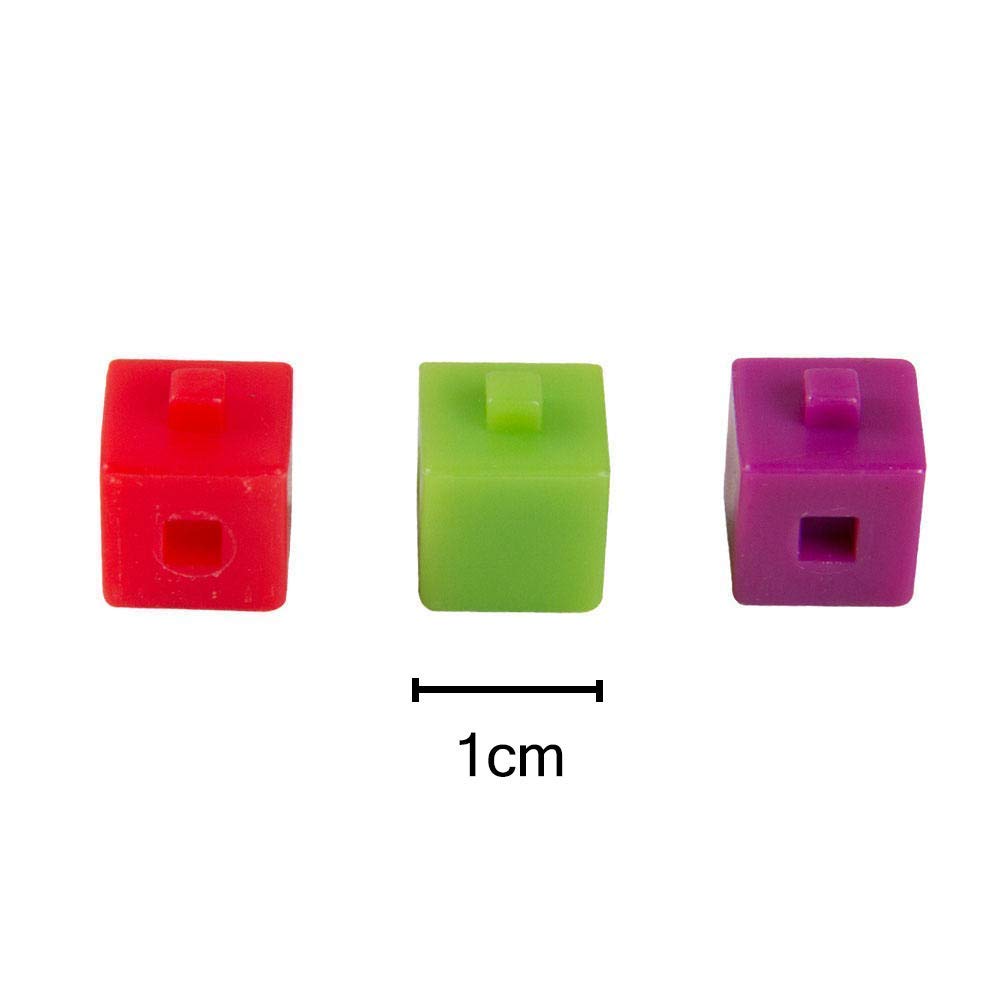 Hand2mind Interlocking Centimeter Unit Cubes for Early Math, Connecting Cubes for Kids, Math Manipulatives, Counting for Preschool Classroom Supplies (Set of 500)