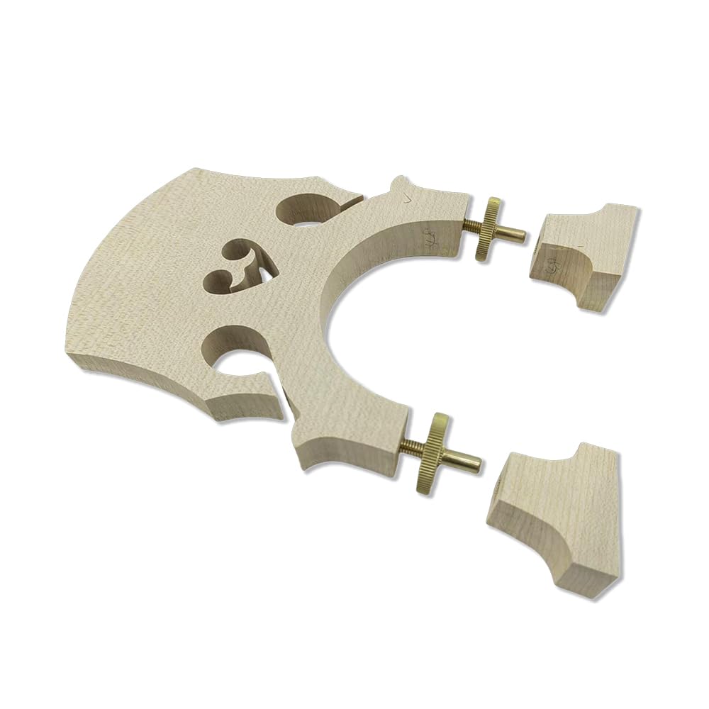 Vetimobato 3/4 Upright Double Bass Bridge Maple Double Bass Accessory Upright Bass Parts (Adjustable Bridge)