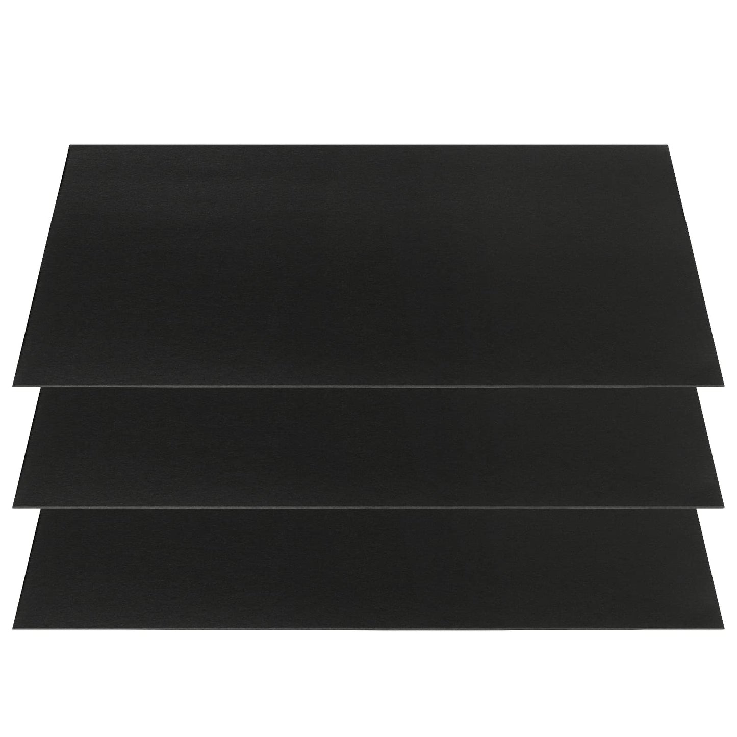 SHEUTSAN 100 Sheets 11 x 17 Inches Black Colored Cardstock, 80lb 80 lbs Cover Sheets, Thickened Card Stock Black Smooth Card for DIY Cards Making, Scrapbooking