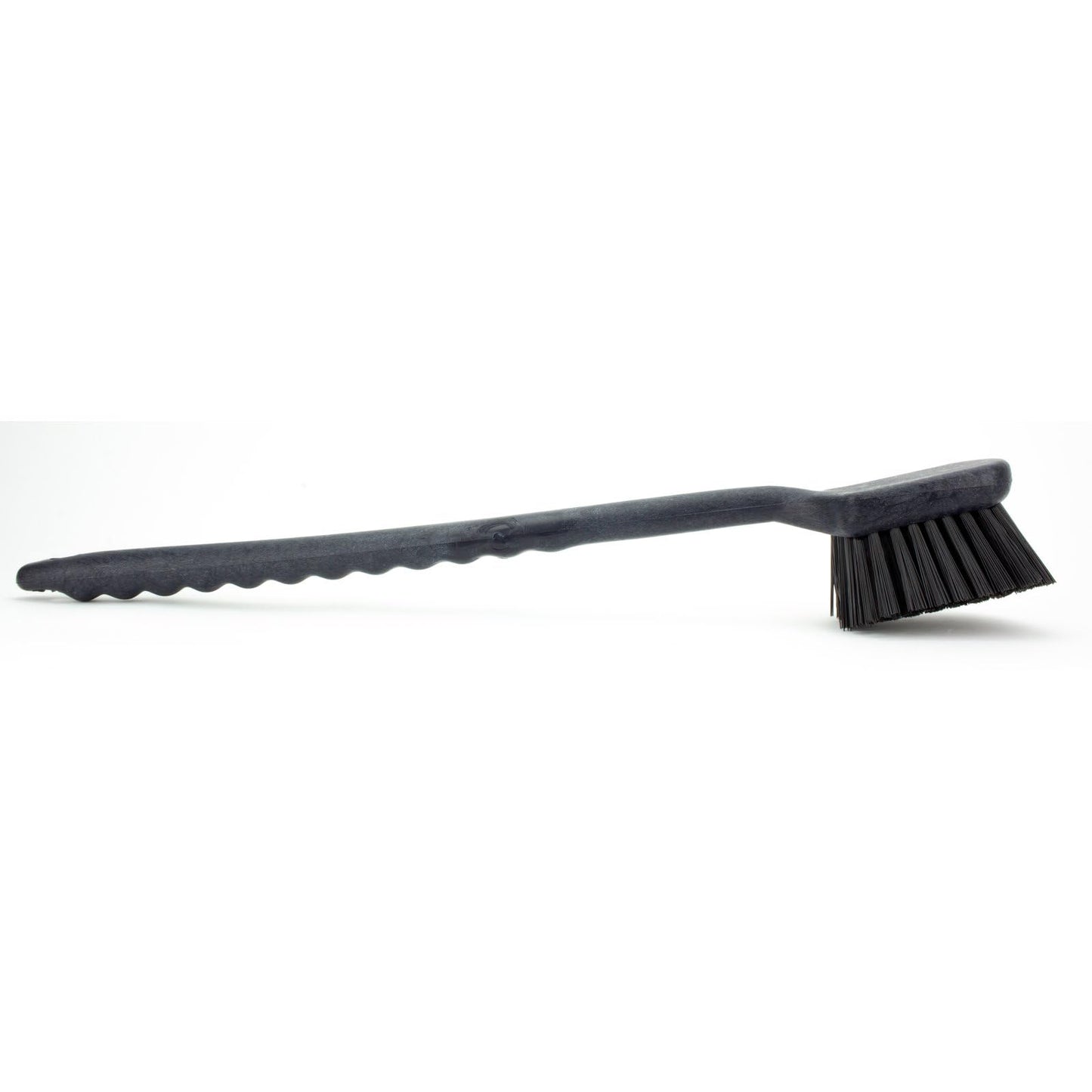 SPARTA Plastic Large Scrub Brush, Kitchen Brush, Utility Brush with Long Handle for Cleaning, 20 Inches, Black, (Pack of 6)
