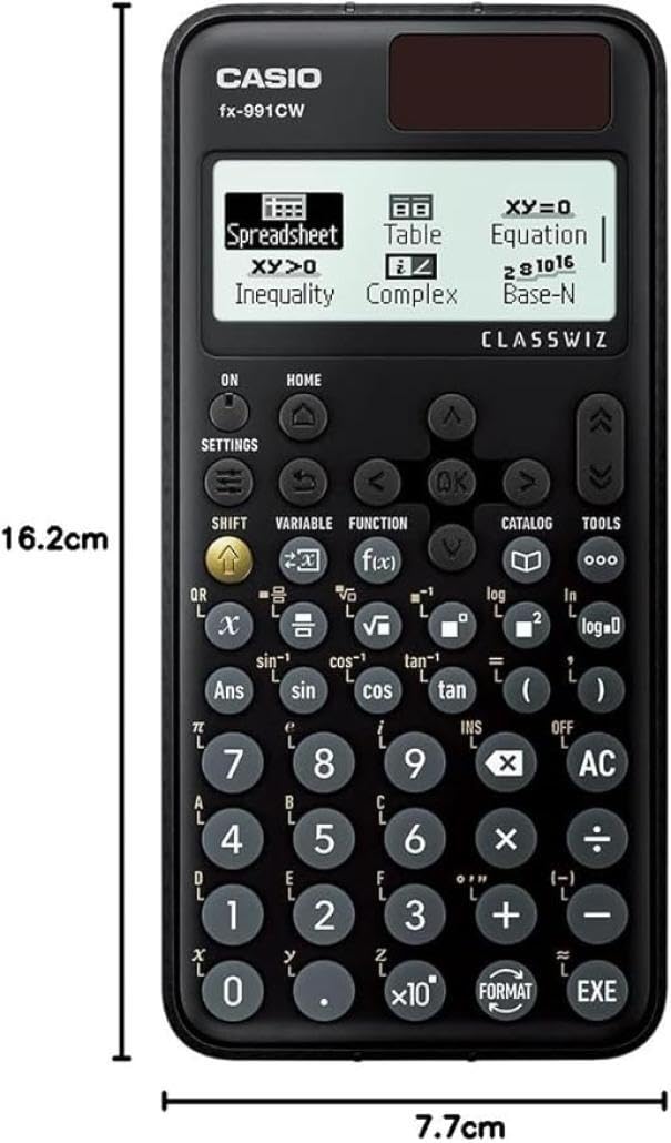 Casio FX-991CW Scientific Calculator, 540 Functions and Natural Display