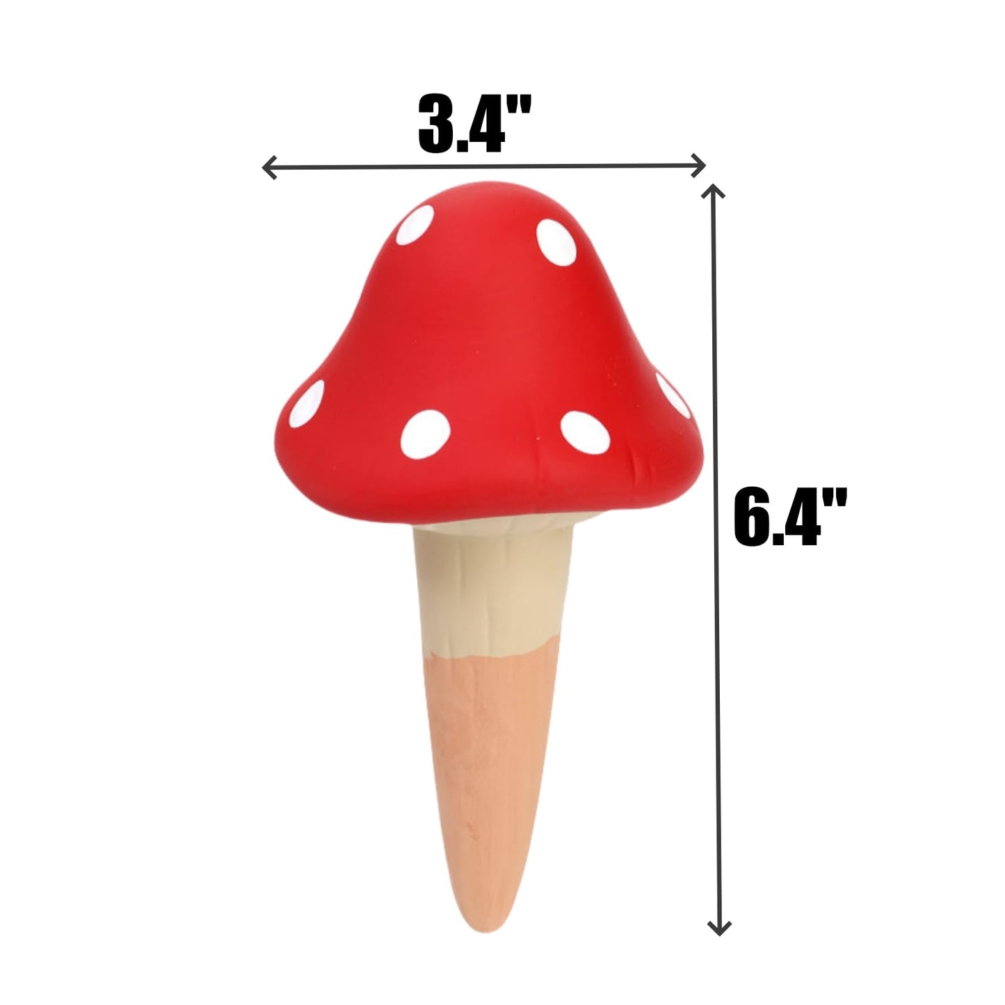 Peohud 8 Pack Self Watering Spikes Mushroom Shaped, Terracotta Plant Watering Globes, Cute Watering Device, Automatic Plant Watering Bulbs for Indoor Outdoor Potted Plants, Colorful Irrigation Spikes