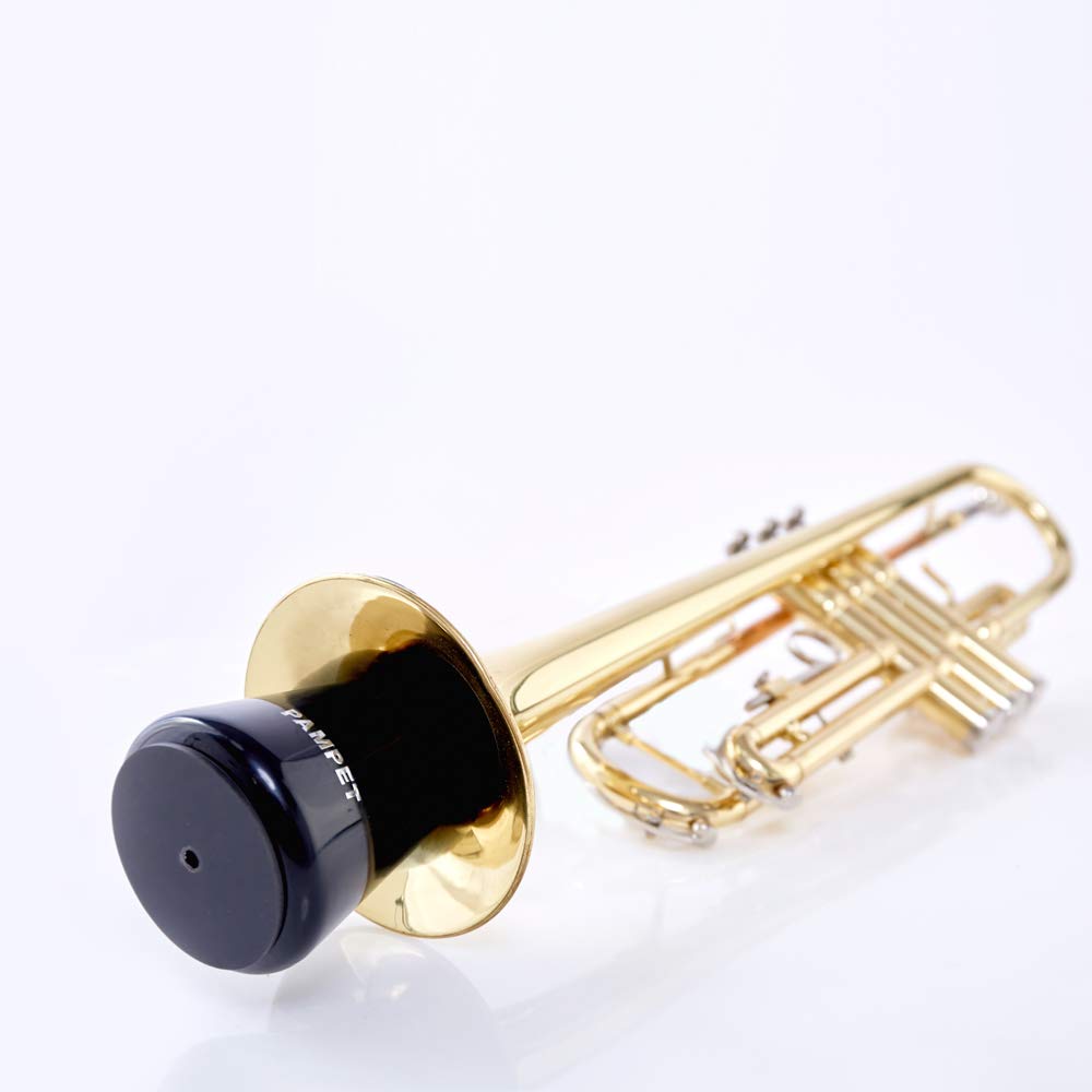 Pampet Lightweight Practice Trumpet Mute Silencer,Trumpet Straight Mute (Black)