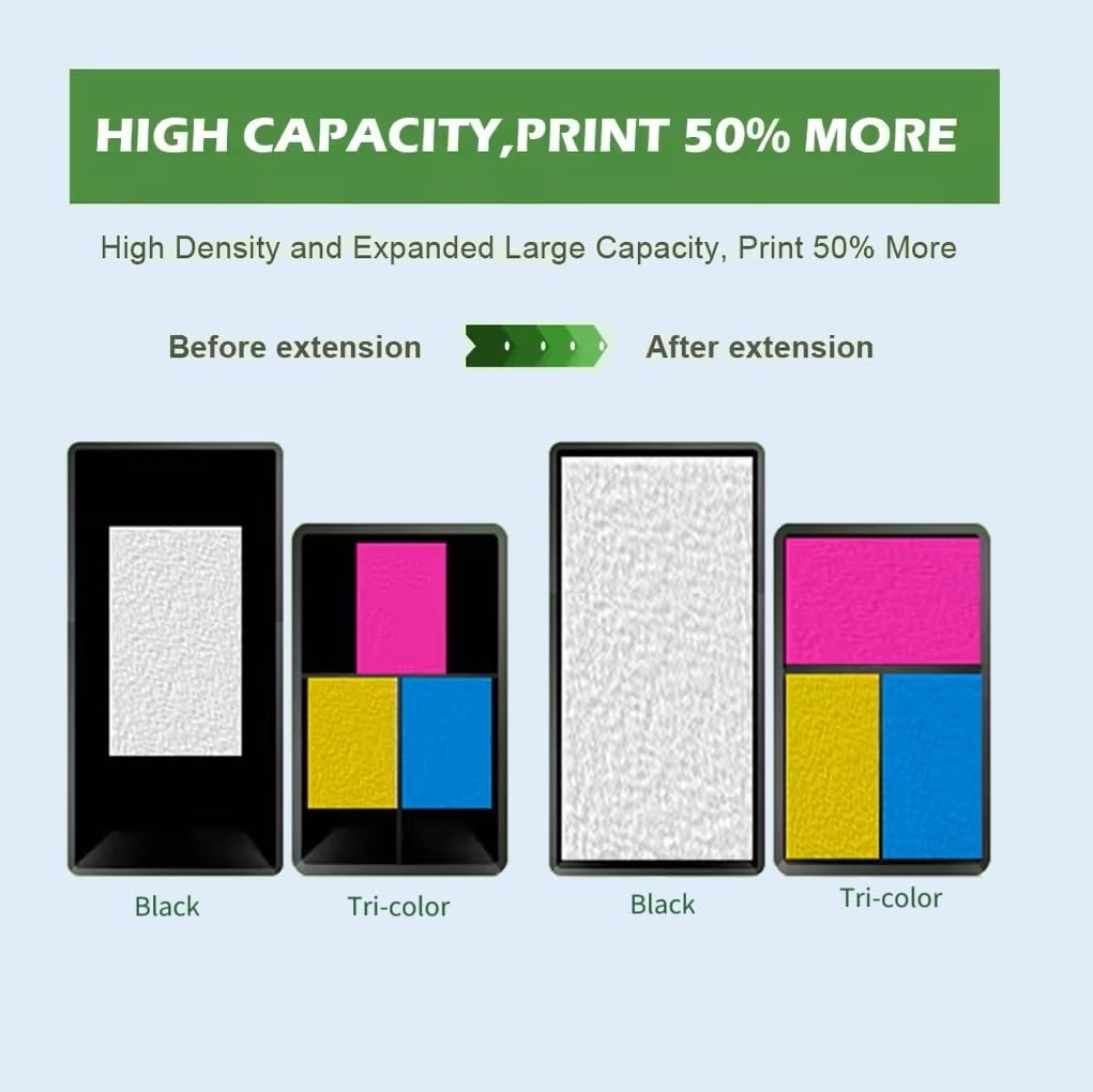 XLhippo 96 97 Ink Cartridges Remanufactured for HP 96 Black & HP 97 Tri-Color Combo Pack, 96/97 Ink Cartridges for Printer Deskjet 6940 6840 6988 6980 Officejet 7310 7410 7210 Photosmart 8050