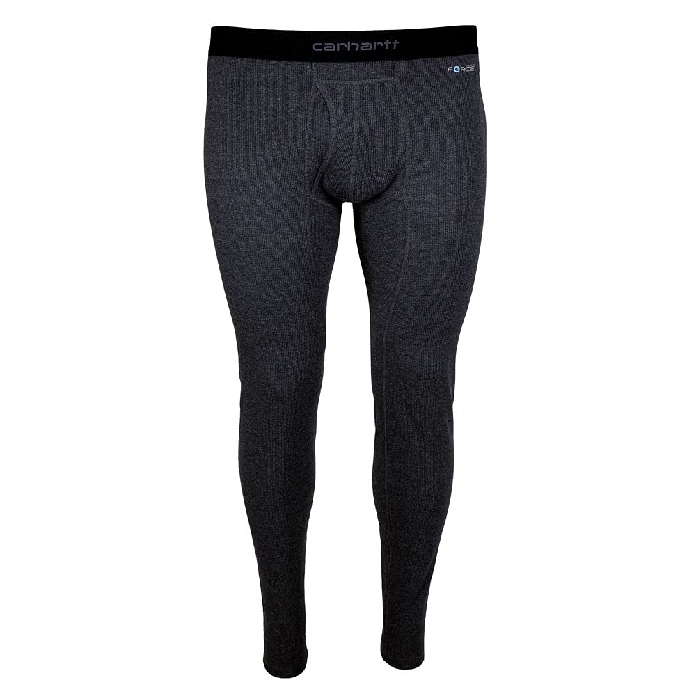 Carhartt Men's 100% Cotton Midweight Bottom, Black Heather, X-Large