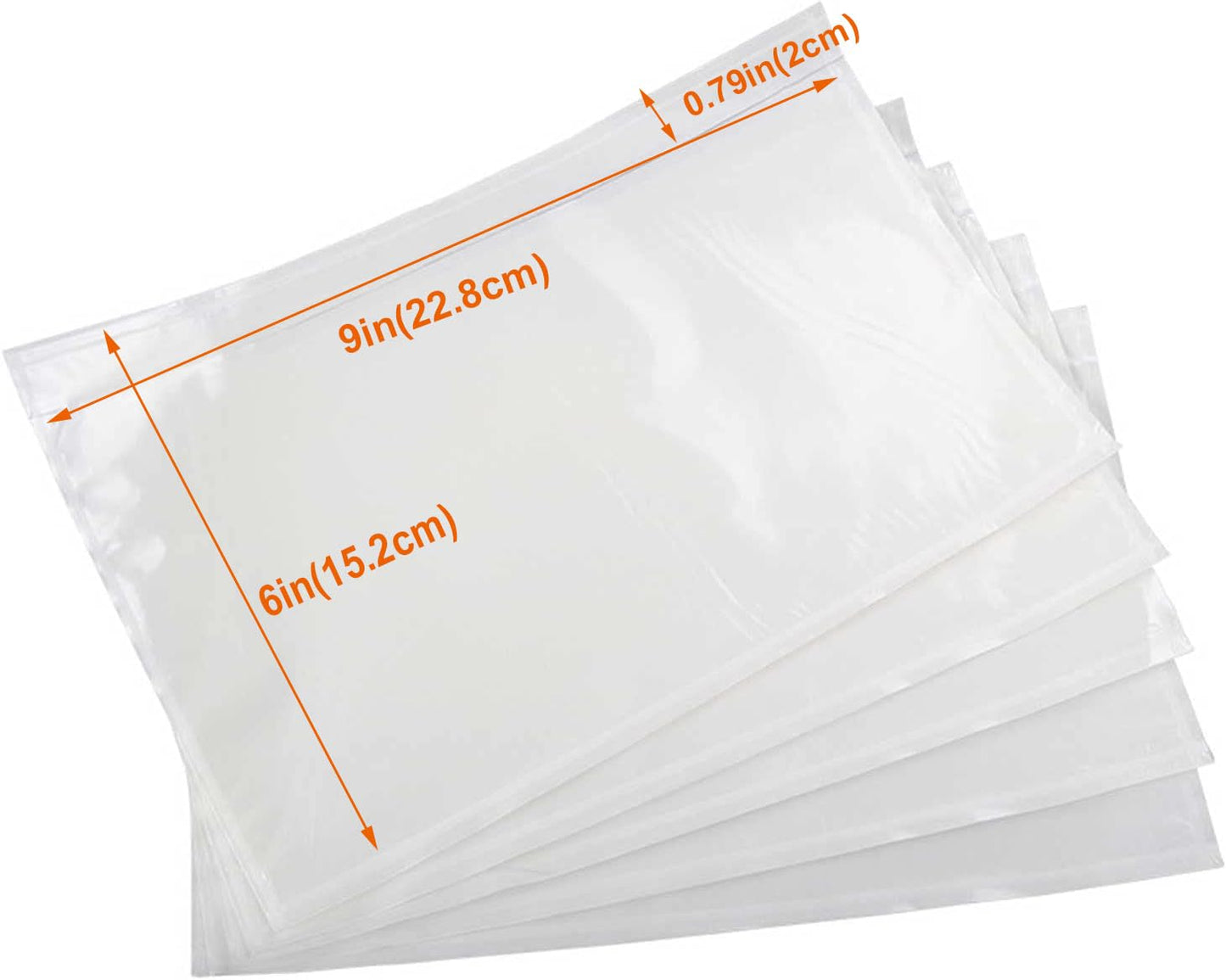 MBLABEL 500 Pcs 15.2x22.8cm (6x9in) Shipping Envelopes, Packing List Mailing Envelopes Clear Adhesive Shipping Label Sleeves Shipping Supplies for Small Businesses