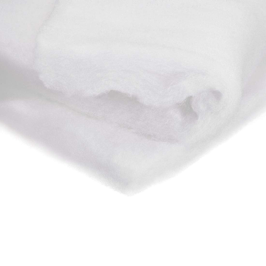uxcell Speaker Sound-Absorbing Cotton Polyester Fiber Interior Insulation DIY HiFi Replacement 62x100cm White