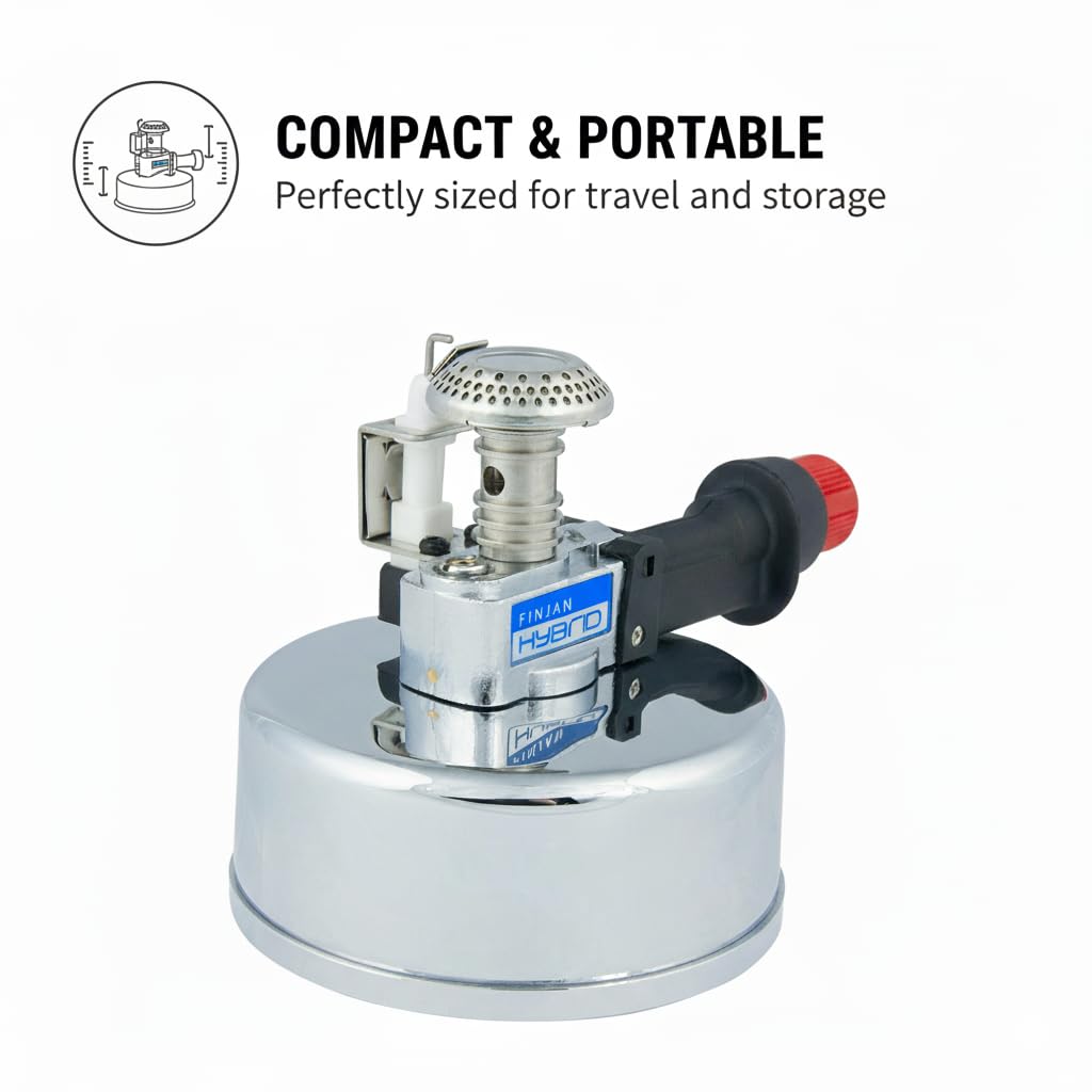 Mini Butane tabletop Siphons Cooking Burner Professional Grade High-Intensity Adjustable Gas Burner for indoor/outdoor cooking Coffee and Water heating.