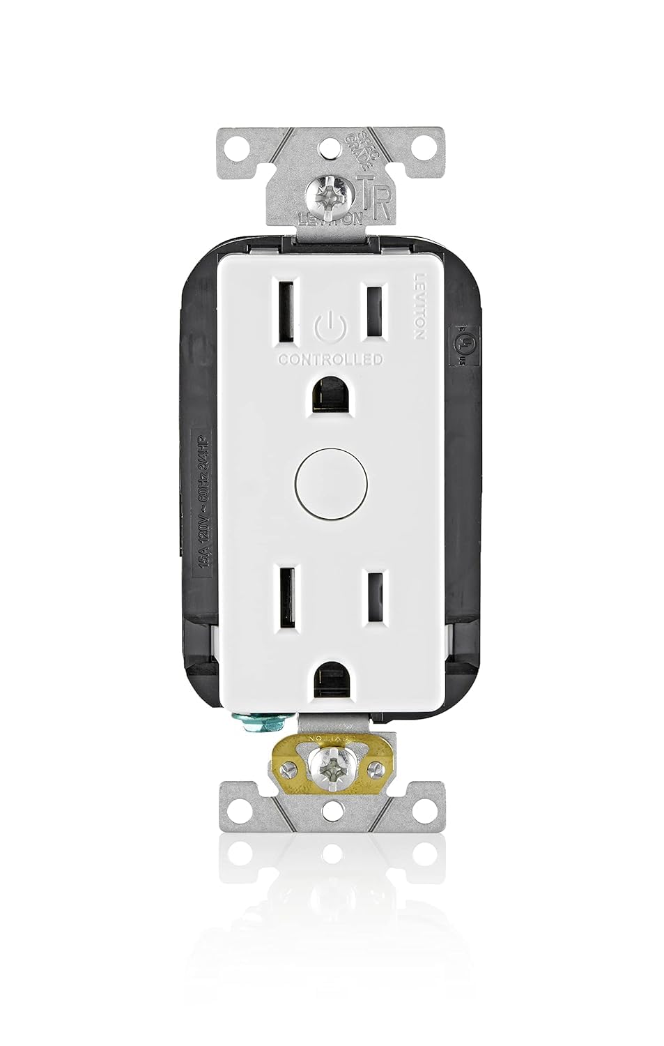 Leviton Decora Smart Outlet, Tamper-Resistant 15A, Wi-Fi 2nd Gen, D215R-1RW, White