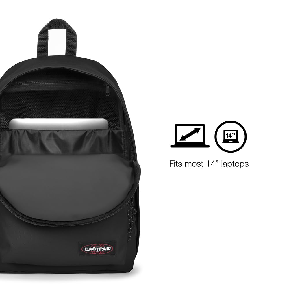 Eastpak Out Of Office – 31L Backpack with Dual Compartments, 14-inch Laptop Tablet Sleeve, Utility Pocket, Bottle Holder, Wine Burgundy