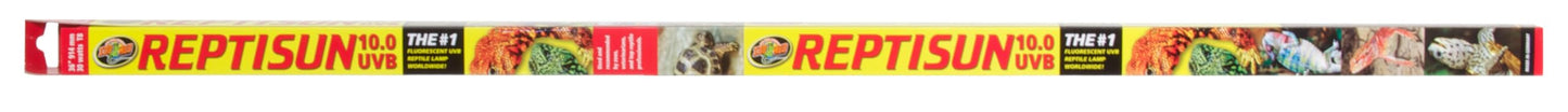 Zoo Med ReptiSun 10.0 High Output UVB Fluorescent Bulb, 25-Watt, 36-Inch, Clear, 1 Count (Pack of 1), OS36