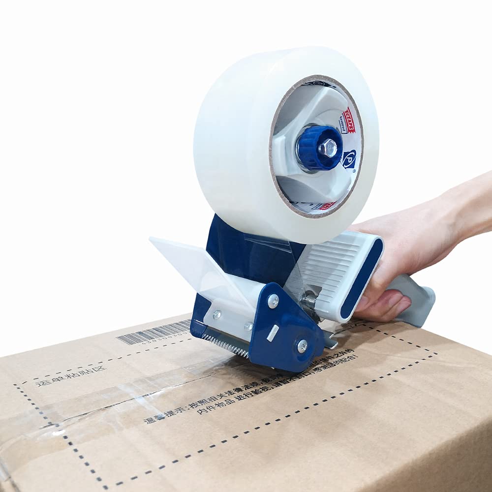 P PERFECTAPE Heavy Duty Packing Tape Gun, 2" Width, 180 Yards, 2-Pack, Semi-Automatic, Plastic, 2" Core Size