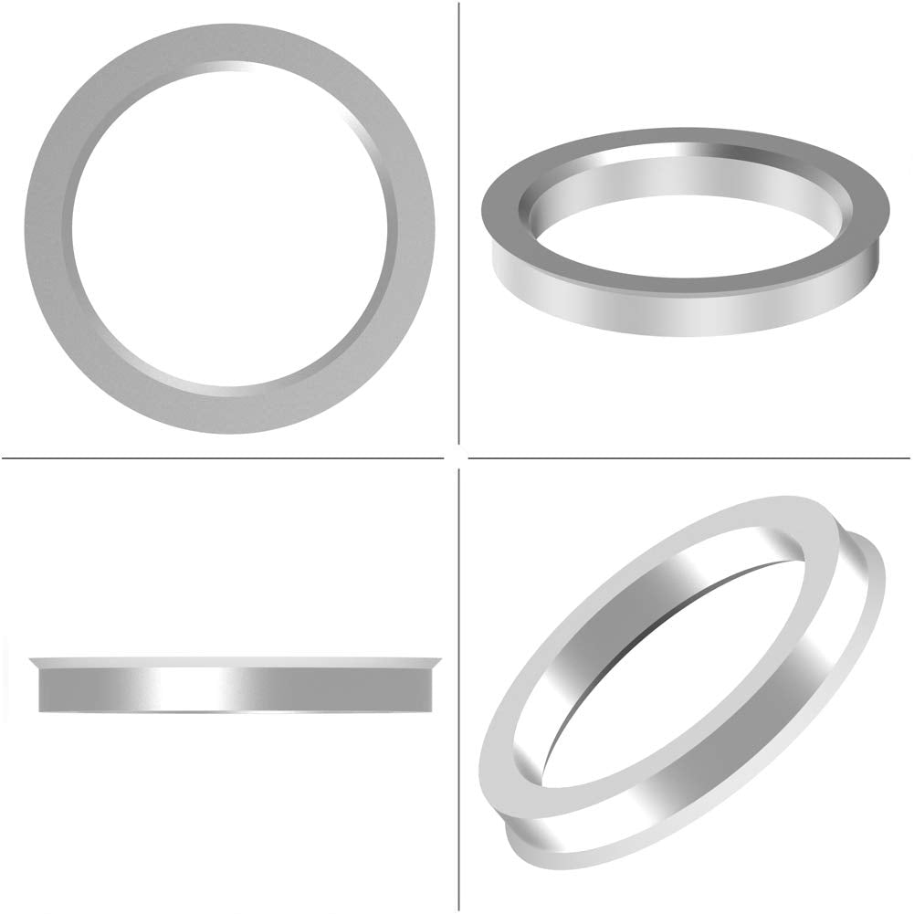 WHEEL CONNECT Hub Centric Rings, 106 to 77.8, Set of 4, Aluminium Alloy Hubrings, O.D:106 (106.1) - I.D 77.8mm. A