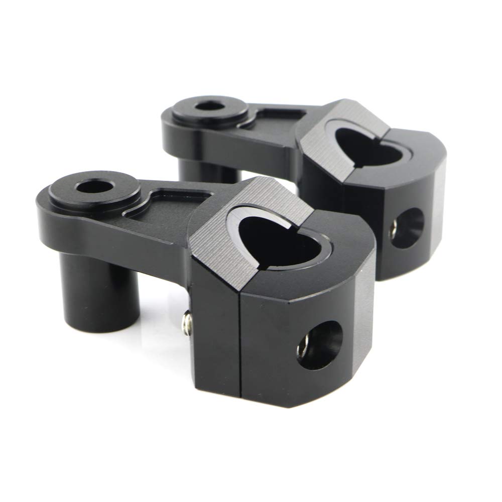 Mantt Universal CNC Handlebar Riser (2 inch Riser) 7/8" (22 mm) Motorcycle ATV Risers Fit for CRF 250L/DR650/KLR650/TW200/Grom MSX125/FZ6/ TTR Z125/GSR 750/ DRZ 400/S (7/8" to 7/8'' & 1 1/8")