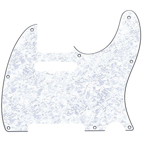 Fender 099-2150-000 Standard Telecaster Pick Guard (8-Hole) 4-Ply - White Pearl