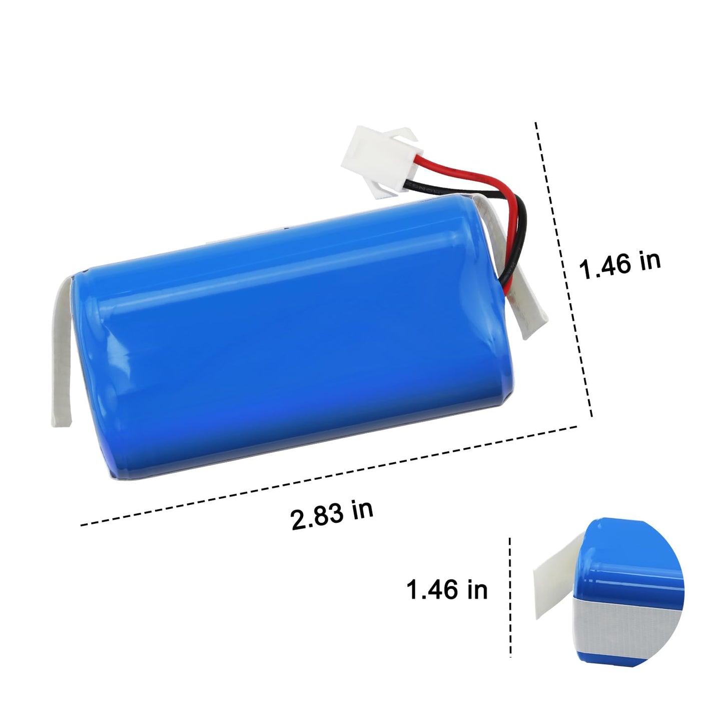 ZTHY New 2000mAh 12.8V Vacuum Battery Replacement for Lefant M210 M210B M210P M213 M213S,OKP Life K2 Robot Vacuum Cleaner Series IFR 18650 4S1P