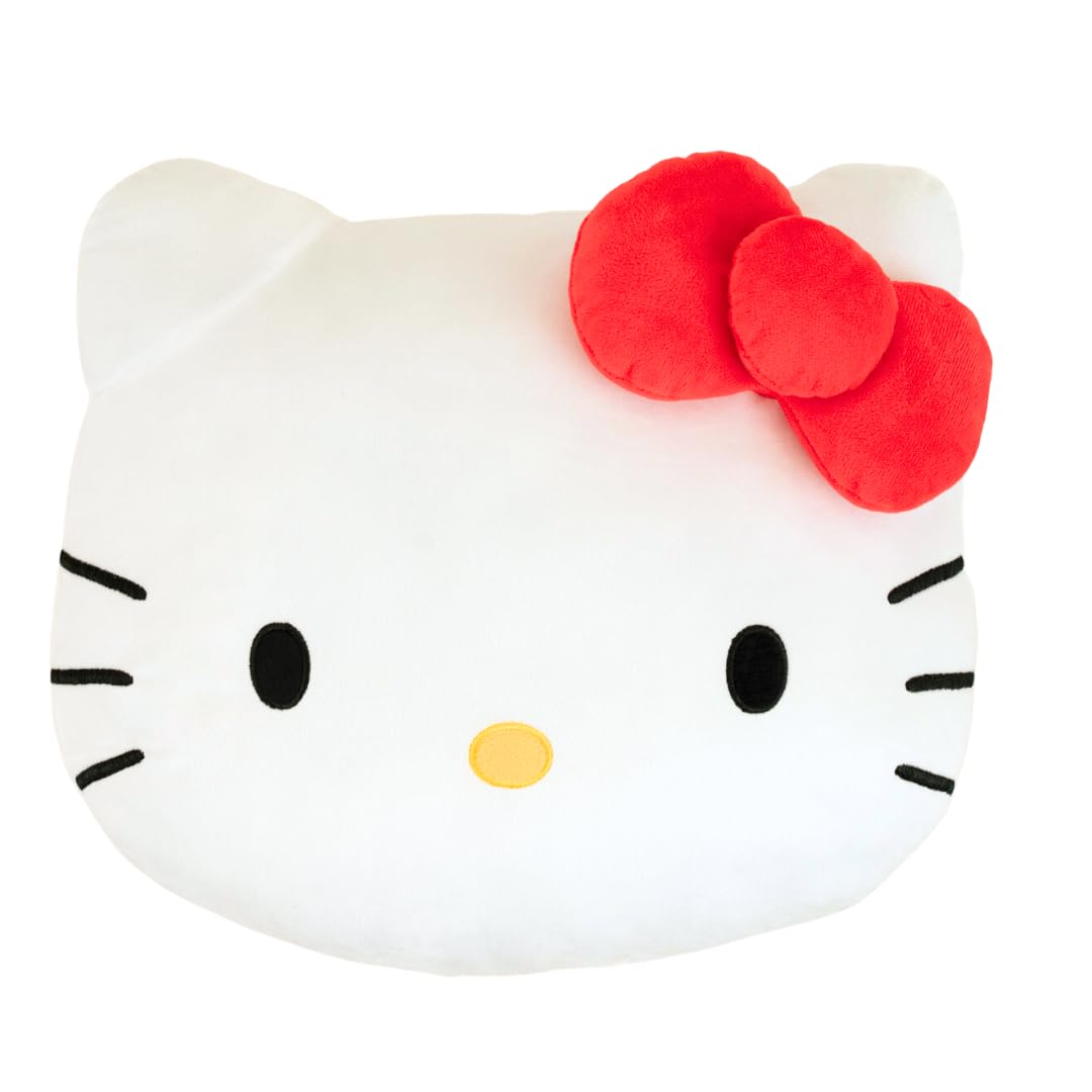 Hello Kitty Bedding Super Soft Plush Decorative Throw Pillow, 16" Inch, (100% Officially Licensed Product) by Franco Collectibles