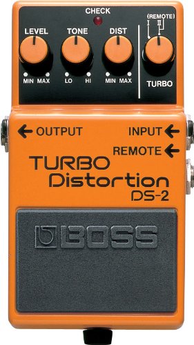BOSS DS-2 Turbo Distortion Guitar Pedal with Remote Turbo (DS-2)