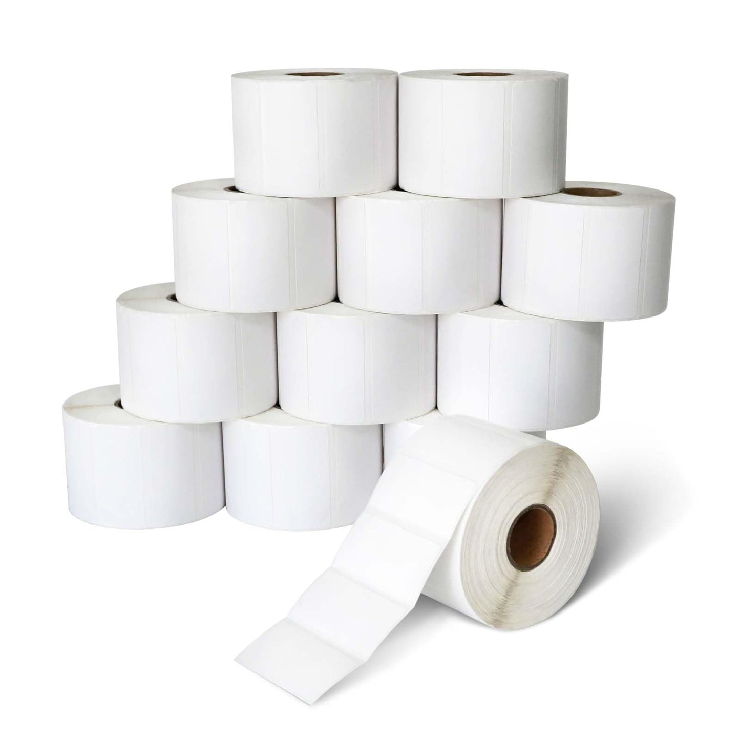 Essential 2"x 1" Direct Thermal Barcode Labels, 1300 Labels per Roll, 12 Rolls (15600 Labels Total), Compatible with Zebra & Rollo Printers