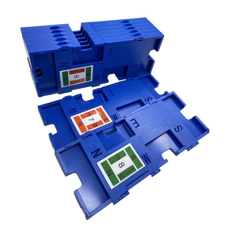 8PCS Bridge Game Duplicate Boards,Bridge Kit for Bridge Cards Game, Each Boards Includes Directions(S N W E),Board Number,Dealer,Suit for Party,Traveling,Camping (Dark Blue)