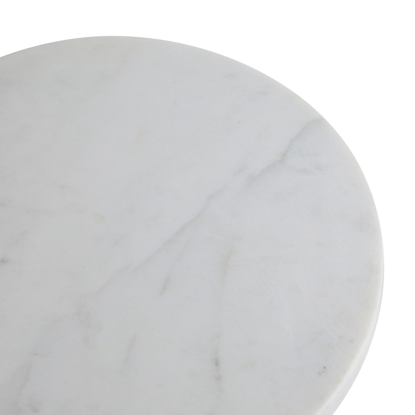 Creative Co-op Marble Cheese/Cutting Board, 8", White