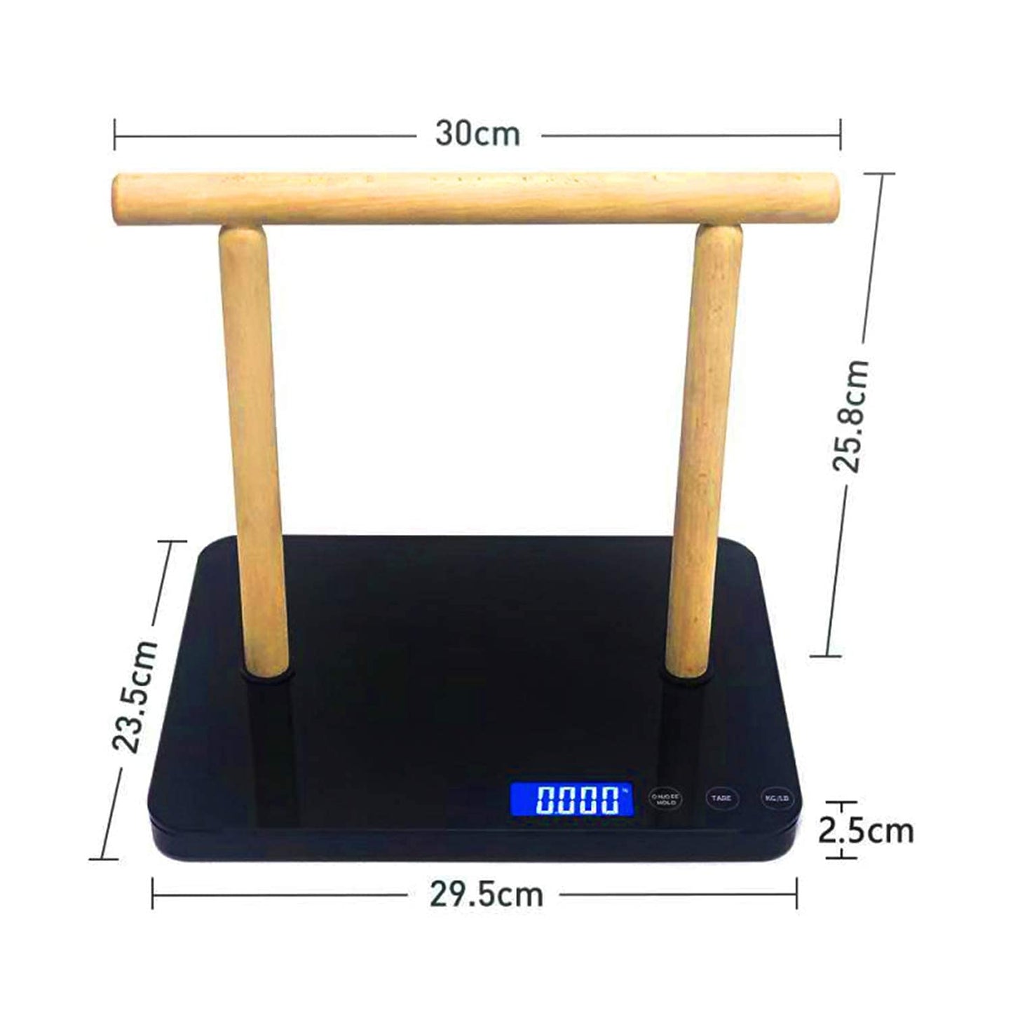 MINDPET-MED Digital Bird Scale with Perch, Max 44lbs, Black, Suitable for Parrot and All Kinds of Bird