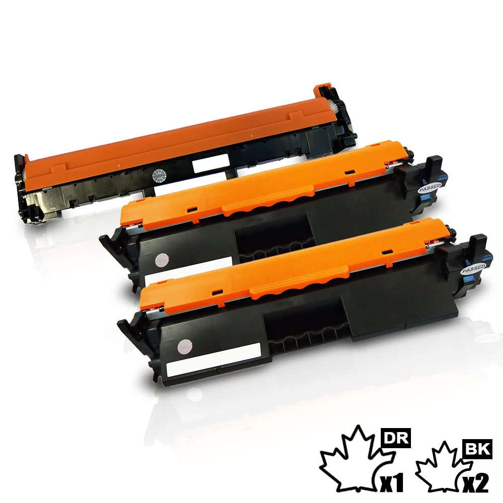3PK-Inkfirst Compatible Toner Cartridges & Drum Unit Replacement for HP CF217A (with CHIP) CF219A (2 Toner + 1 Drum) LaserJet Pro M102a M102w MFP M130a M130fn M130fw M130nw