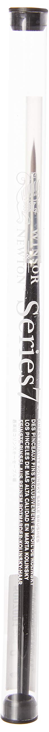 Winsor & Newton Series 7 Kolinsky Sable Brush, Round SH #1,Black