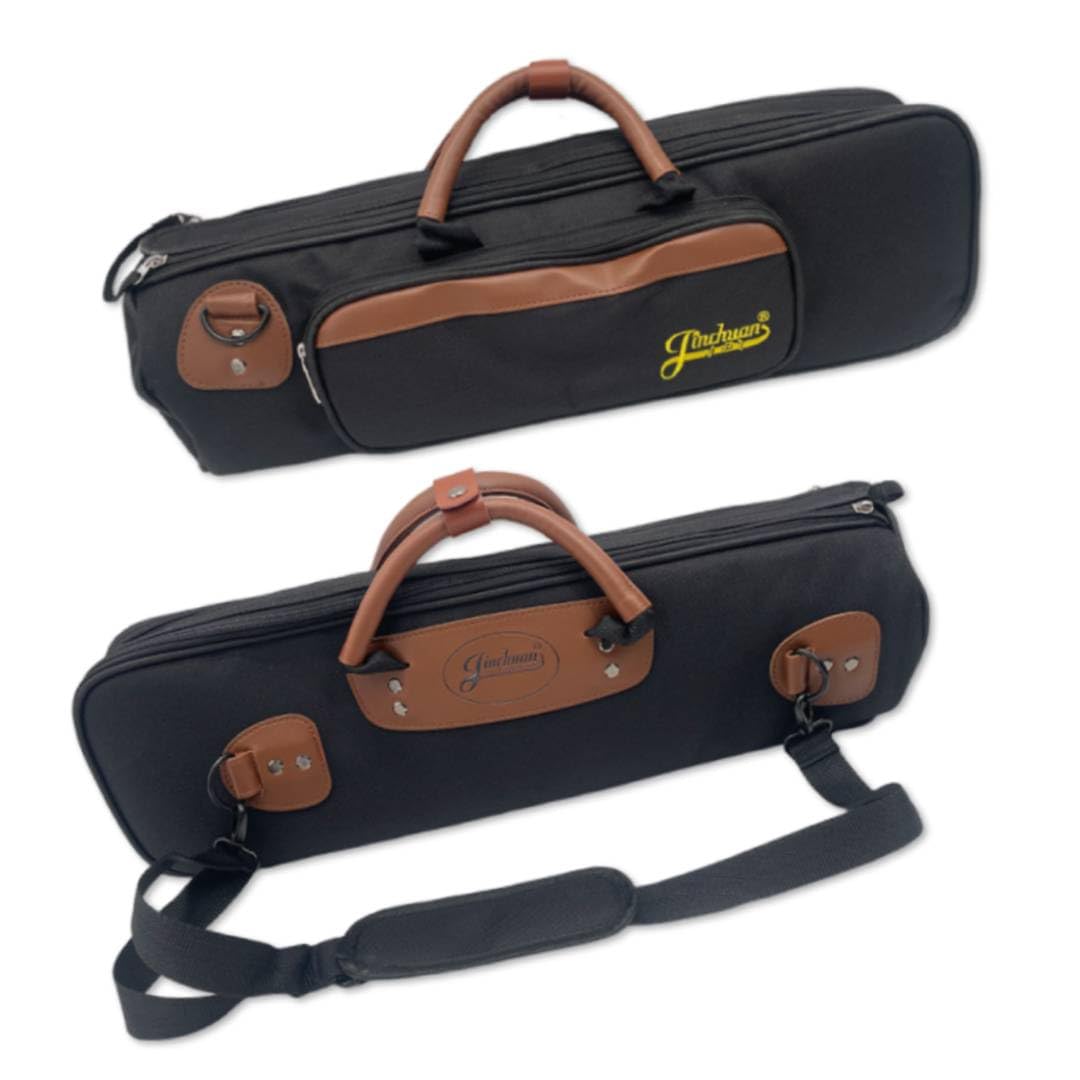 WUQIMUSC Trumpet Gig Bag, Durable and Lightweight Instrument Case, Oxford Cloth with Comfortable Shoulder Strap and Leather Gripped Handle, Easy to Carry,0.71kg