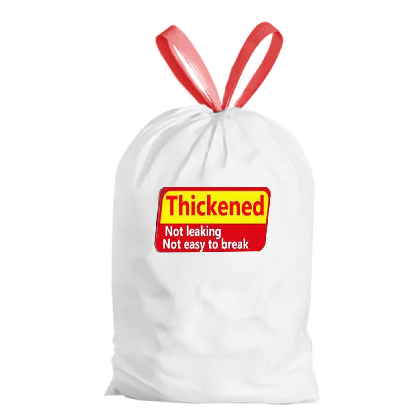 GoodFinely Ultra Thick Heavy Duty Plastic 16-18 Gallon Drawstring Trash Bags White Leak Proof Large Garbage Bags for Tall Kitchen Home Office Outdoor (18 Gallon Drawstring Trash Bags)