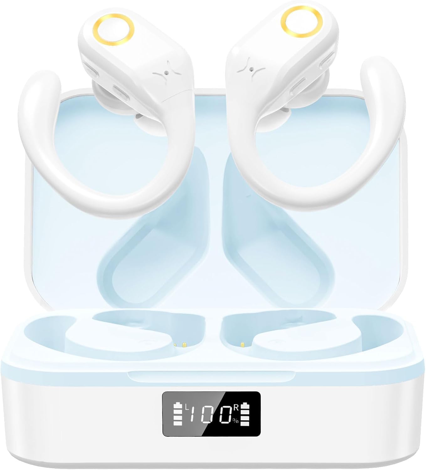 AI Translation Earbuds Real Time, Translator Headphones 145 Languages, 60H Écouteurs de Traduction IPX7 Waterproof, Translation Device for Travel Business Learning Compatible with iOS and Android