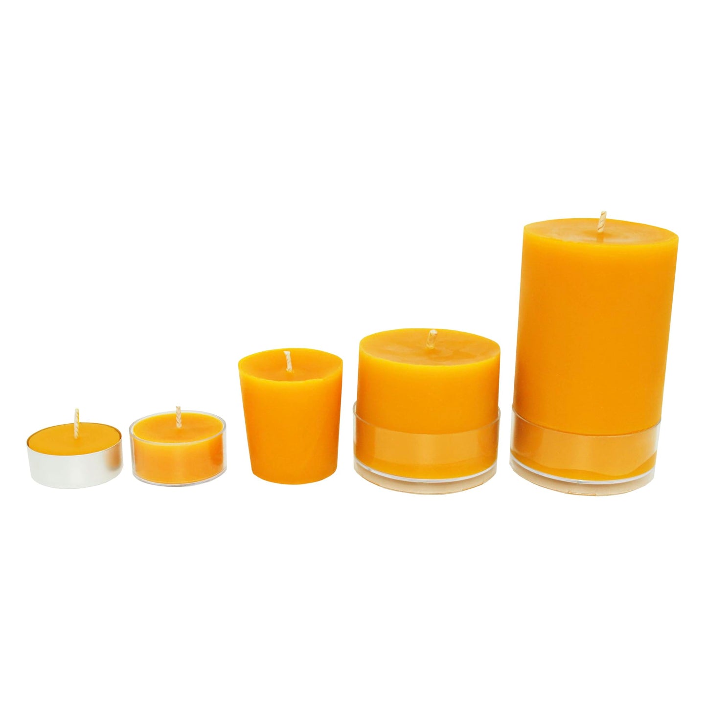 Pure Canadian Beeswax Votives Candles - 6 Pack - Cotton Wicks - Handmade in Canada - Canadian Hive - Meditation and Home Decor, No-Drip, Smoke-Less, Dye-Free - Votives Candle Set