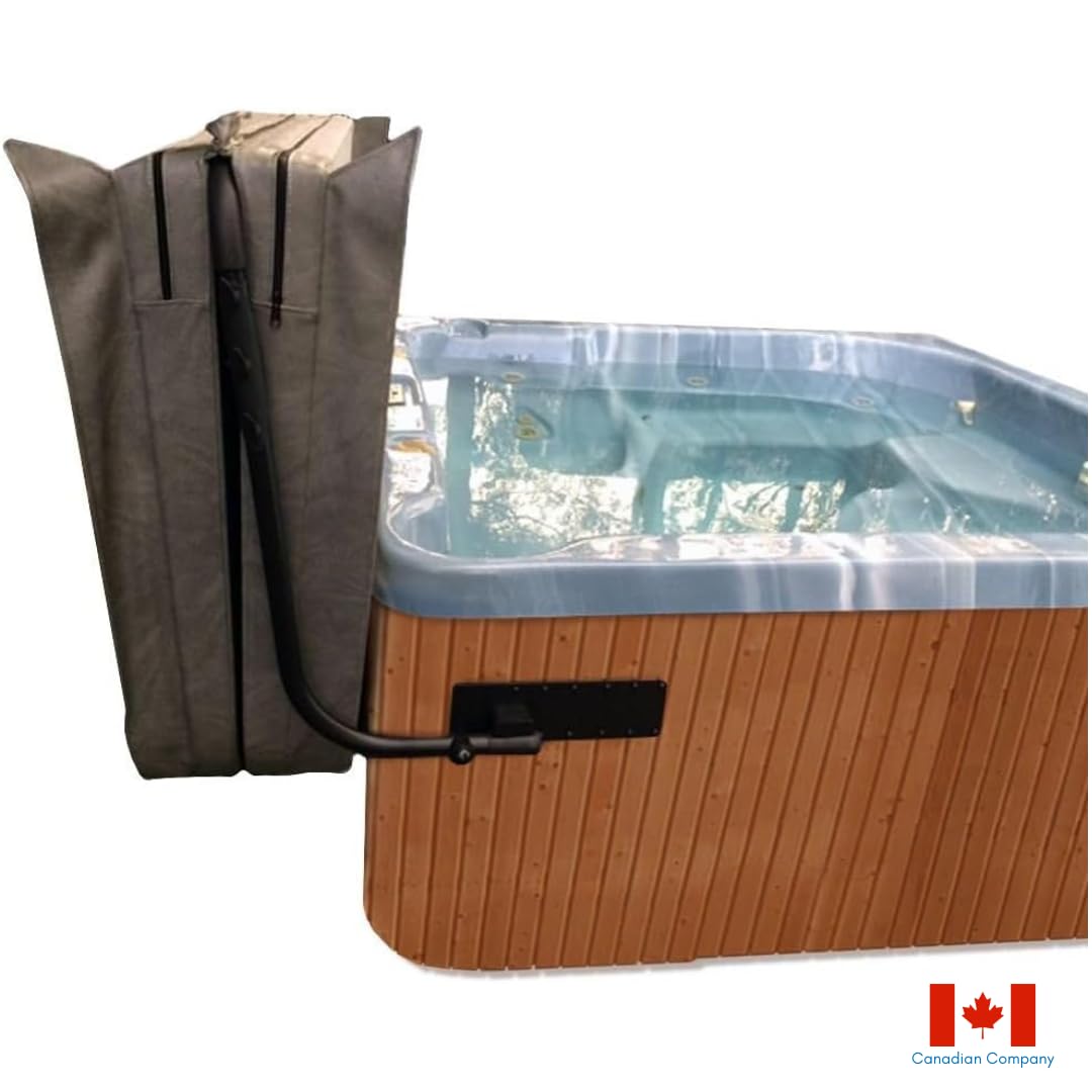 ABC Spa Aluminum Bracket Hot Tub Lifter Buddy Spa Cover Lifter – 12" Maximum Corner Radius, for Tubs up to 96" Wide, Swim Spa Lifter