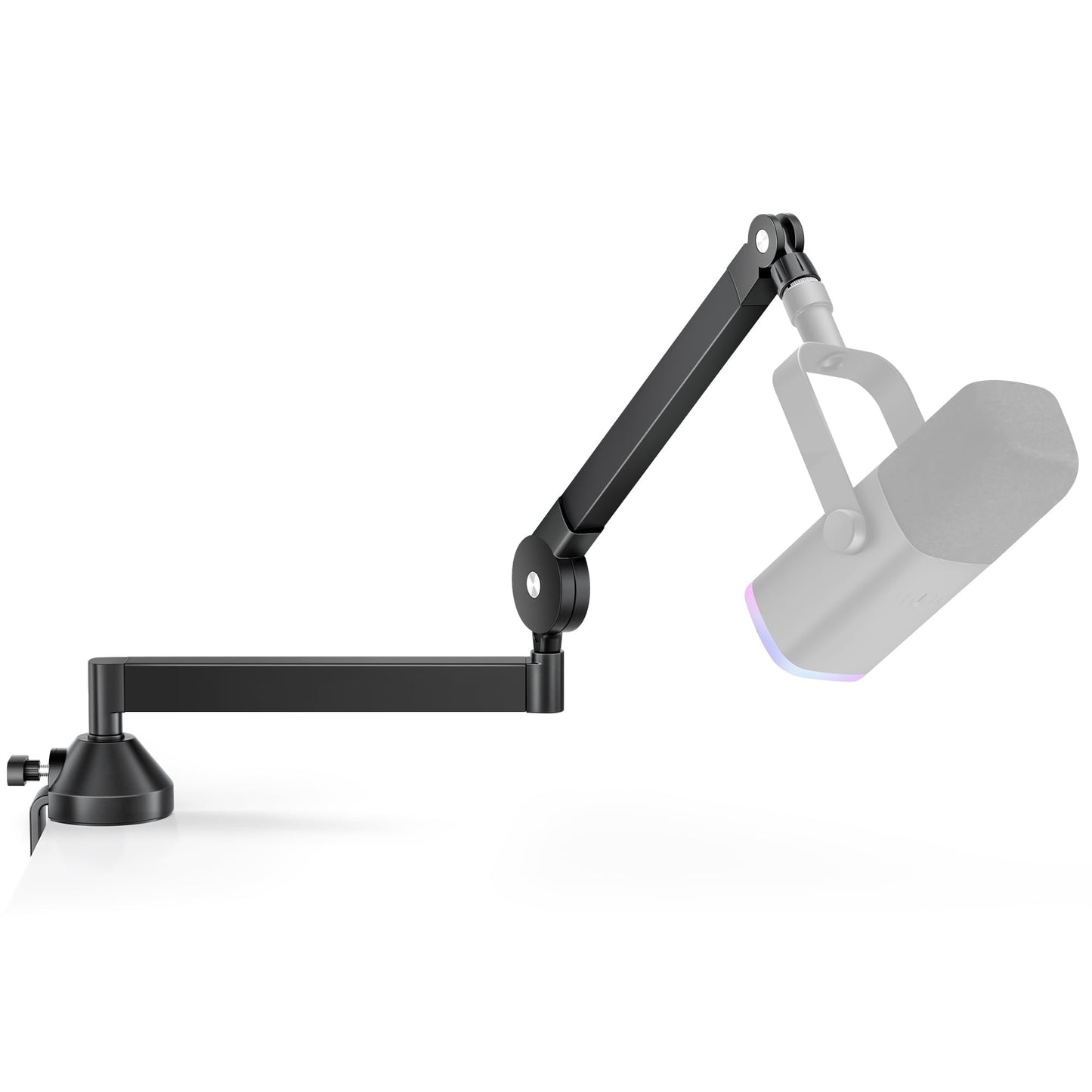 InnoGear Low Profile Mic Arm, Microphone Boom Arm Desk Mount for Fifine AM8 K669B Elgato Blue Yeti HyperX QuadCast AT2020 Shure SM58 SM7B, Mic Stand with Mic Clip 3/8" to 5/8" Adapter