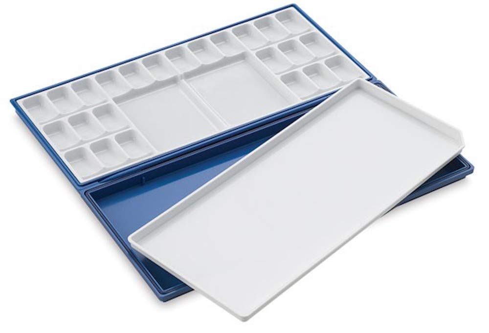 Mijello 92-WP3024B Martin Airtight Leak Proof Fusian Watercolor 24-Well Palette