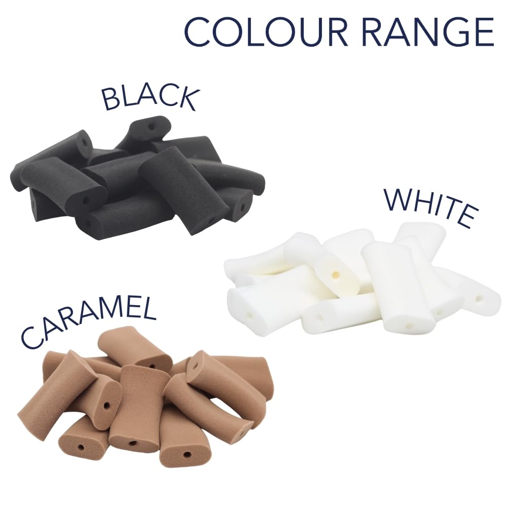URSA Mini Foamies: Soft Mini Foam Mounts for Wireless Lav Mics. Can be stuck directly to the skin or costume. Fits SANKEN COS11, DPA 6060, Countryman B6, Sennheiser MKE1 (Pack of 12) (Black)