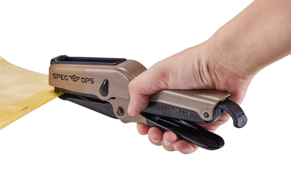 Spec Ops Tools Elite Duty Packaging Plier Stapler, 7/16 Crown, 1/4" - 3/8" Leg Length Staples