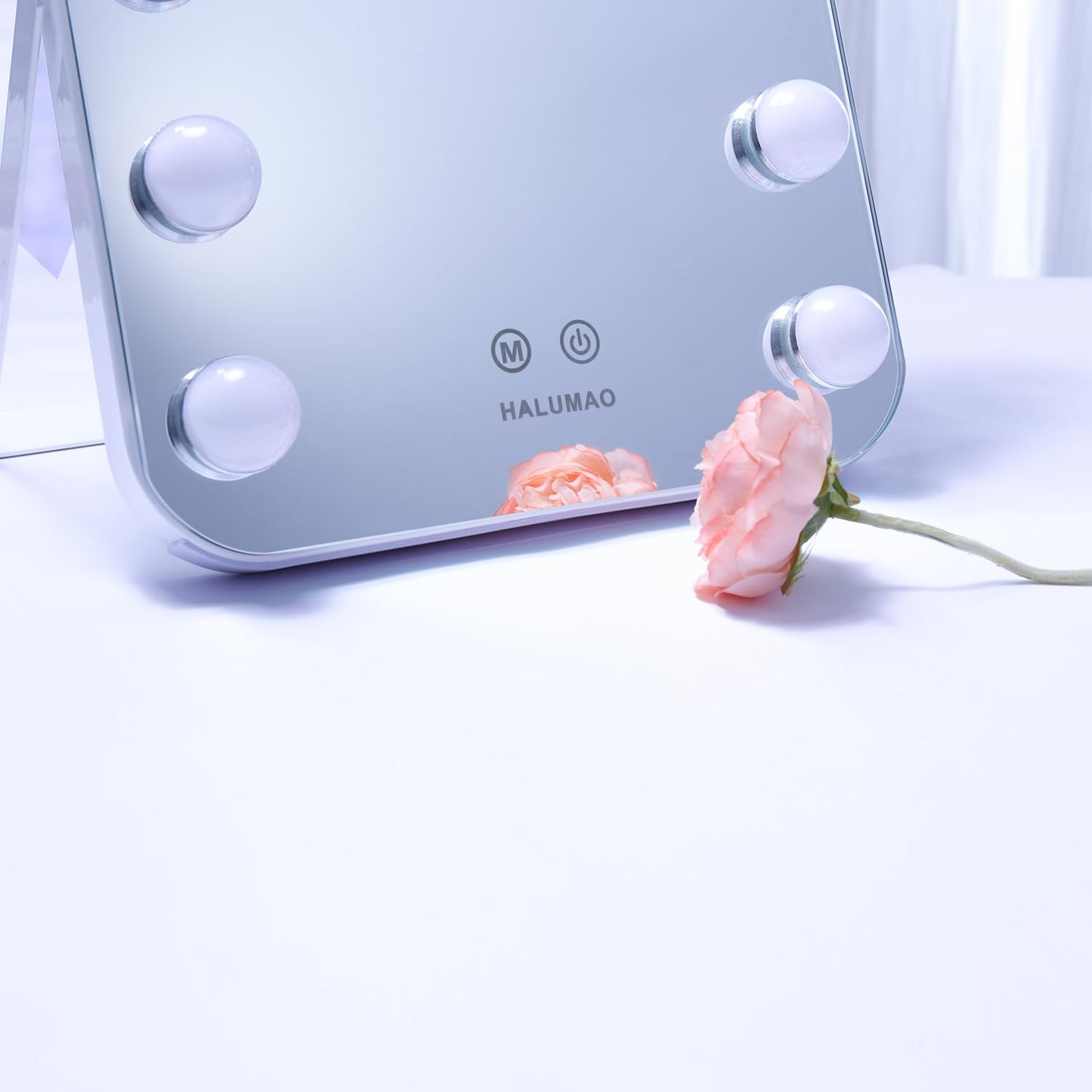 14.6" Vanity Makeup Mirror with Lights, Hollywood Mirror with 11 Dimmable LED Bulbs,3 Color Modes,Touch Control