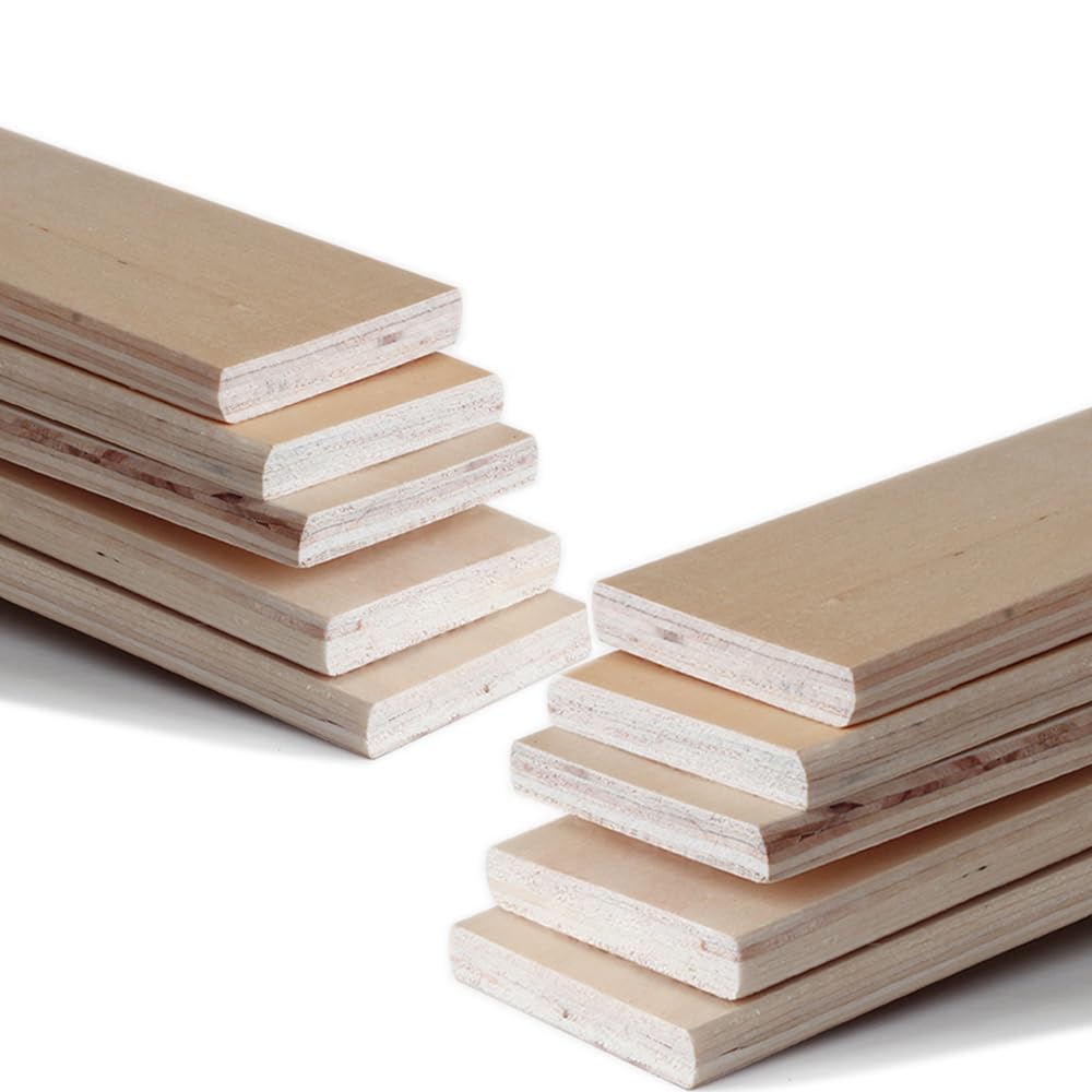 Replacement Support Wooden Bed Slats for Metal Bed Frame Soft Plywood Board Plank Curved (39.3" x 2.08" x 0.33"(10 Packs))