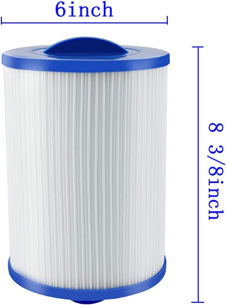 SLSM Spa Replacement Filter,pww50 spa Filter,for Viking spa Filter,6ch940 Filter,Unicel 6CH-940,817-0050,Filbur FC-0359,25252,378902,03FIL1400,1 1/2 inch SAE Thread Screw in Filter,2 Pack