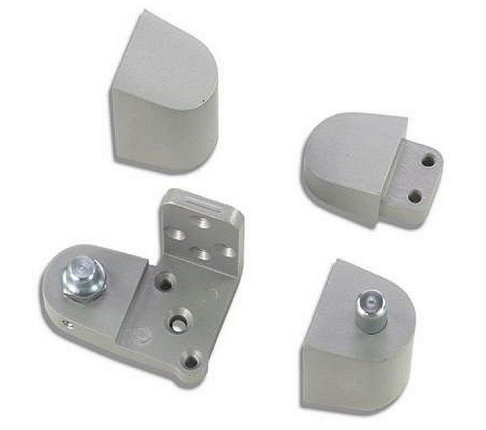 US Aluminum Style Storefront Door Pivot Hinge Set in Aluminum Finish - Choose Handing (Right Hand)
