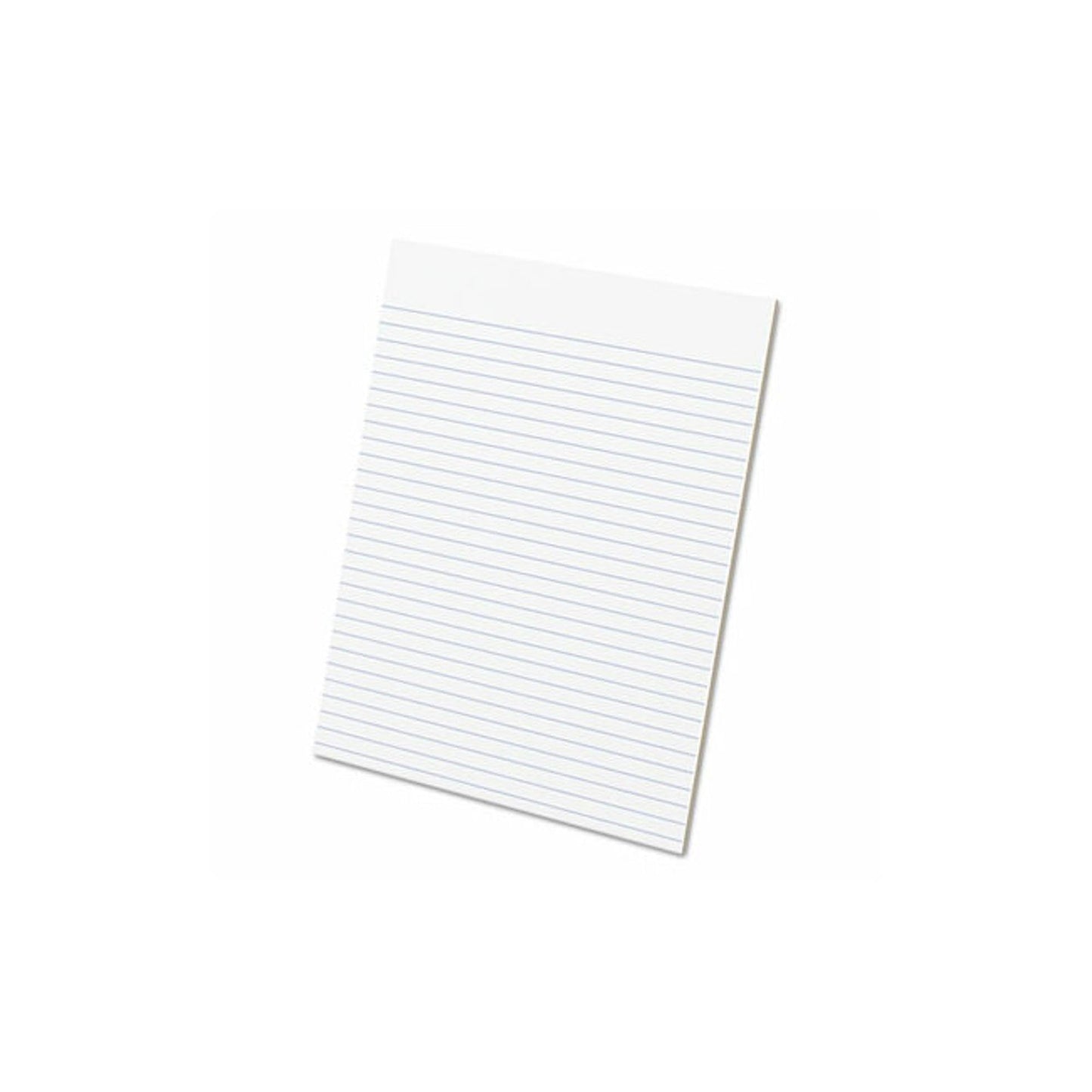 Ampad Evidence Glue Top 8-1/2 x 11 Pads, Wide Rule, White, 50 Sheets Per Pad, 12 Pack (21-112)