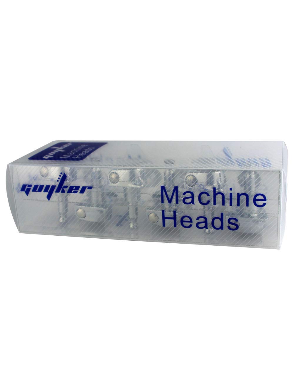 Guyker 6Pcs Guitar Machine Heads (3L + 3R) – 1:21 Sealed Tuning Key Pegs Tuners Set Replacement for ST Tele SG Style Electric or Acoustic Guitars – Chrome