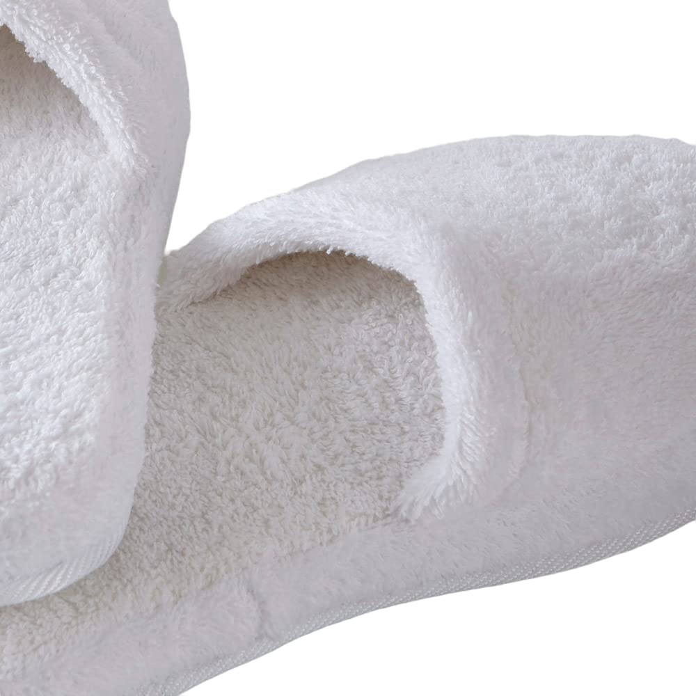 turkishtowels Luxury SPA Slippers, 100% Cotton Terry, Made in Turkey (Medium, Pink)